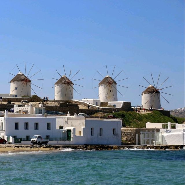 Traditional wind mills of Mykonos