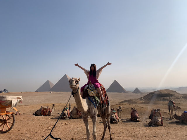 Fun Camel Ride at the Pyramids of Giza🐫