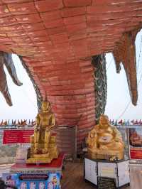 タイ🇹🇭ナコンパトム🐉ワットサムプラン非現実的!!龍が巻きつく寺院