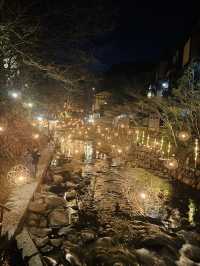 【熊本旅行】幻想的な灯りと川の流れを楽しむ湯あかり✨️
