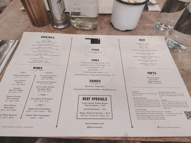 來倫敦必吃平價牛排Flat Iron Steak💘14£起