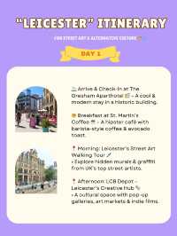 Leicester itinerary 🌸🇬🇧