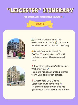 Leicester itinerary 🌸🇬🇧