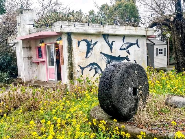 濟州-明月國小咖啡廳，舊校舍改建的懷舊空間