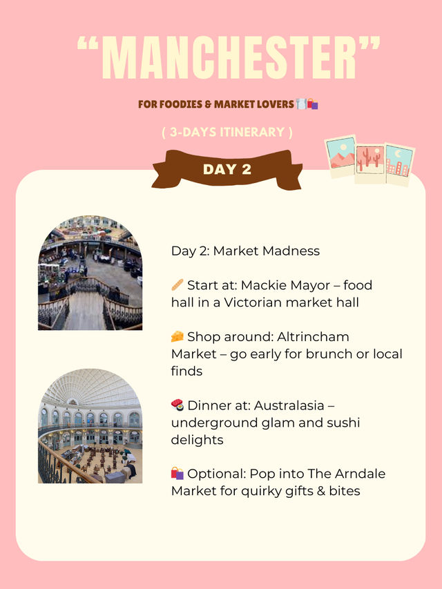 Manchester 3-days itinerary 🫧