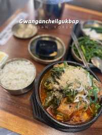 🇰🇷 Gwangancheilgukbap for amazing soup rice 🍚 