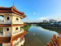 Twin Pagoda: A Peaceful Spot by the Lake