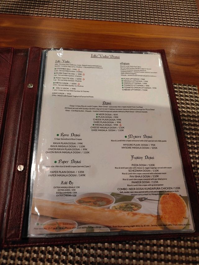 South Indian Comforts in the Heart of Bali — Dinner at Udupi