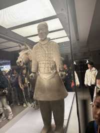 日落雲霧裡的貓影西安