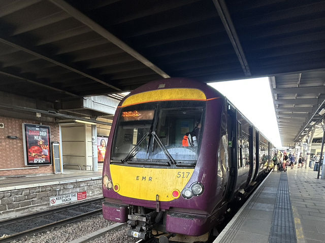 Travelling to Derby and a day out train spotting there 