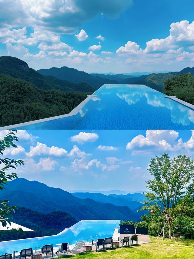 懸崖上無邊泳池和360°立體山景的酒店