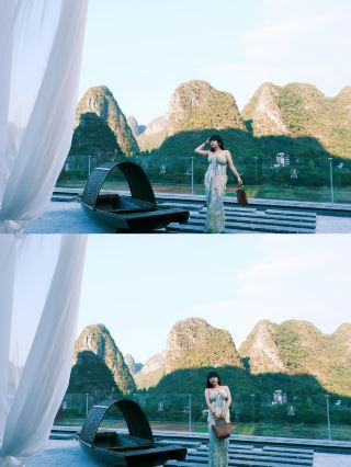 Yangshuo! A "lie-flat" vacation lifestyle at the hotel.