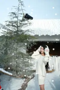 珠海下雪了在海邊拍一組冬日情書