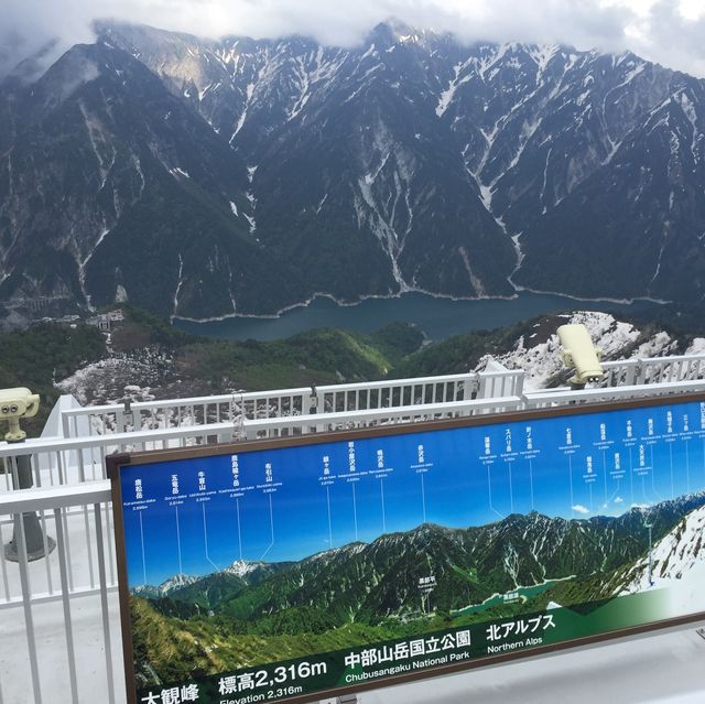 立山黑部 ｜ 黑部平大觀峰看雪山美景🏔️
