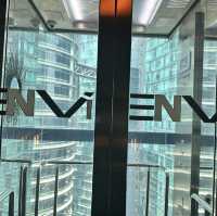 Envi Skydining with the Skyline of KLCC