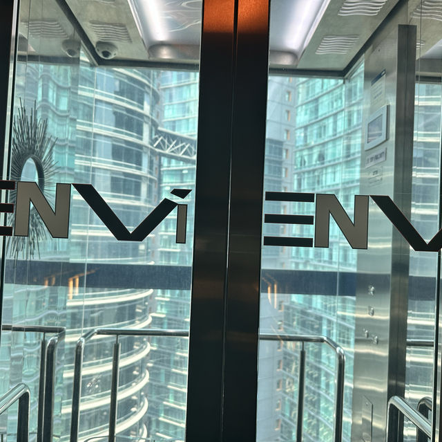 Envi Skydining with the Skyline of KLCC