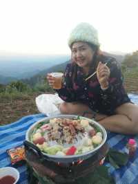 หมูกระทะ ณ ลานกางเต็นท์ม่อนสน (ดอยอ่างขาง)