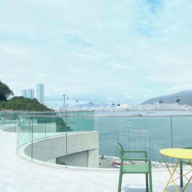 釜山　松島ケーブルカーに乗っていくカフェ