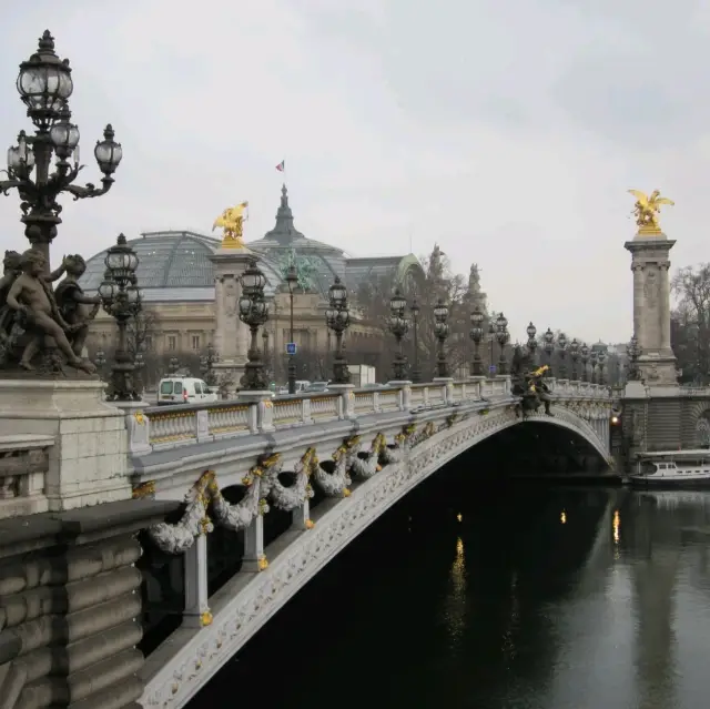 Beautiful Pont Alexandre III Bridge in Paris