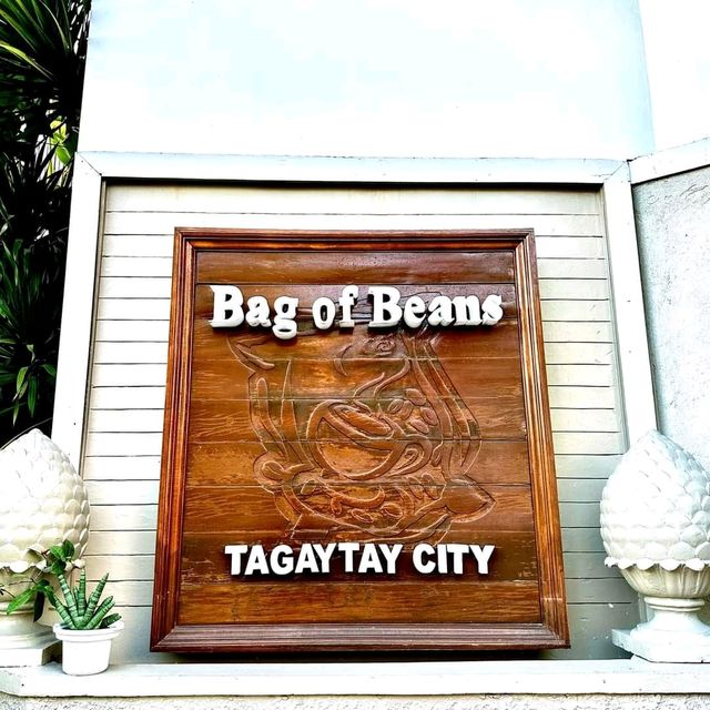 Bag of beans at bustling tagaytay