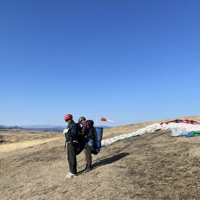 熊本必去！大觀峰滑翔傘欣賞阿蘇火山🌋