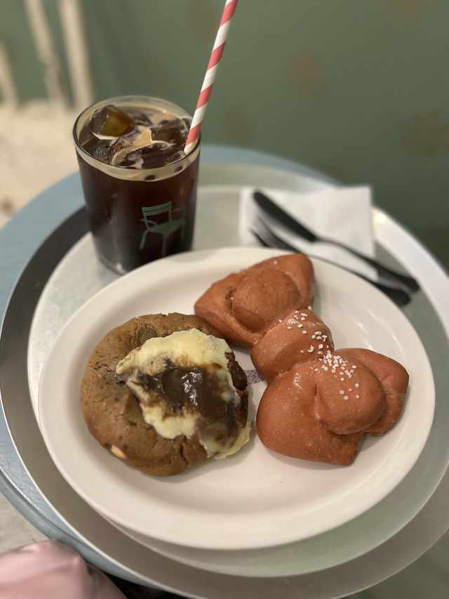 【韓国/合井】オシャレエリア🏠ハプチョンに可愛いクッキー🍪&リボン塩パン🎀のcafe