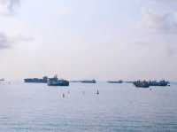 นั่งรับลมบรรยากาศฟินๆ ที่ Marina Barrage