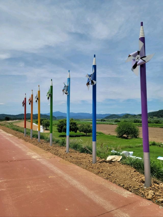 경비행기를 볼수 있는 함안 악양둑방길💚