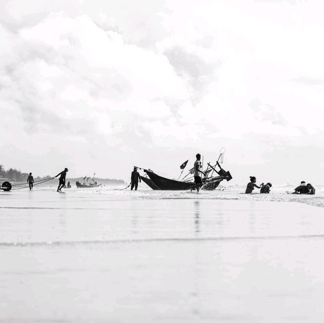 A city and a beach