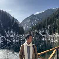 Mark this breathtaking Kaindy Lake at its best view ever