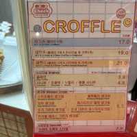 【韓国】ロッテワールドモール内のクロッフル専門店💗