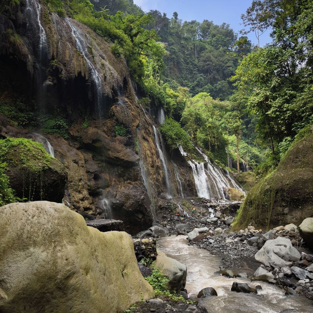 Magical Waterfall in West Java, Indonesia.