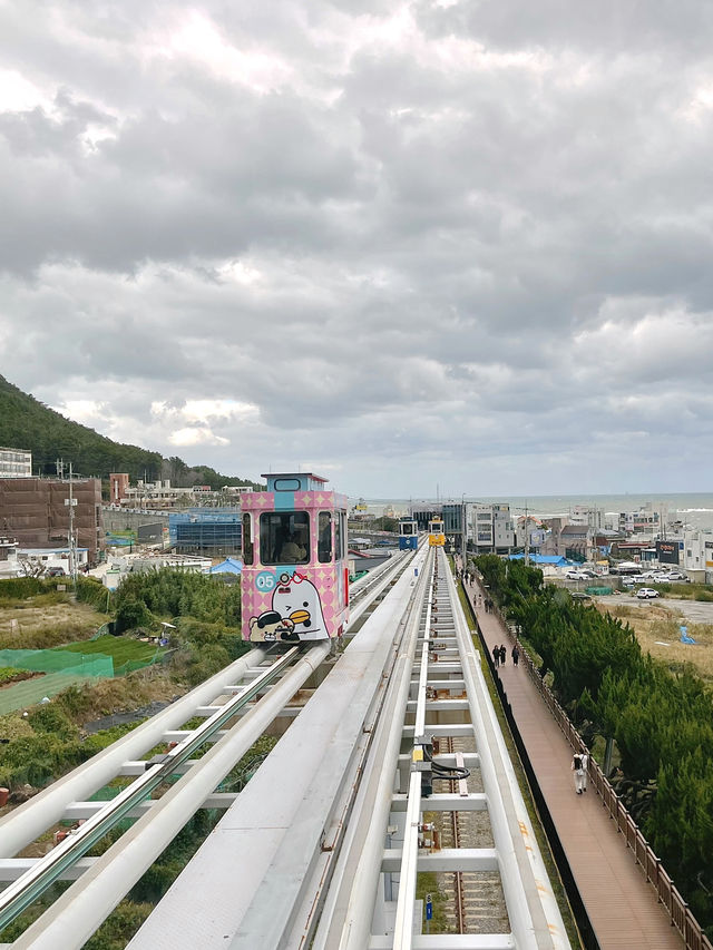 釜山旅行絕對不能錯過的天空膠囊小火車🤍