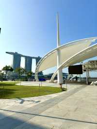 シンガポール　シンガポール観光　Waterfront Promenadeからのマリーナ湾も最高だぞ！