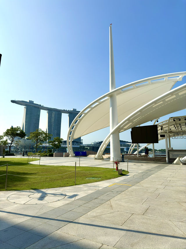 シンガポール　シンガポール観光　Waterfront Promenadeからのマリーナ湾も最高だぞ！