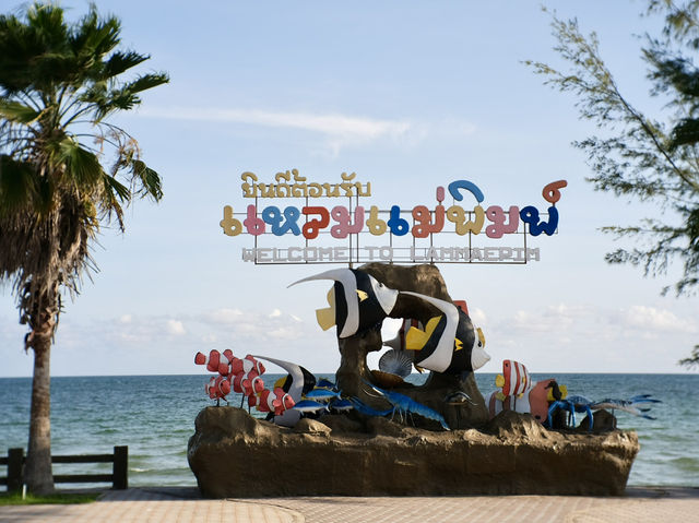 เที่ยวหาดแหลมแม่พิมพ์ ทะเลสวยใกล้กรุงเทพ 🌊