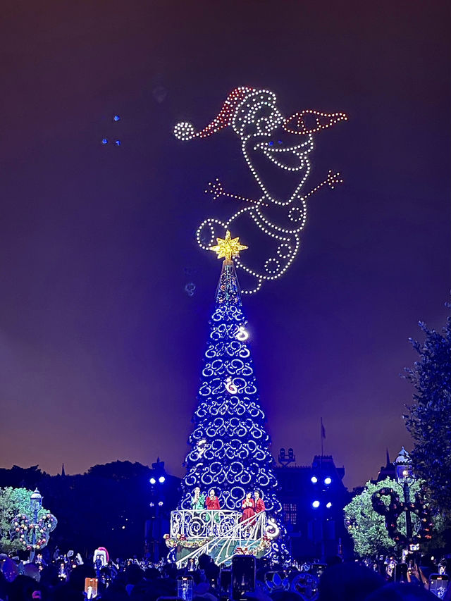 在香港迪士尼樂園的節日夢幻時刻🎄🫧