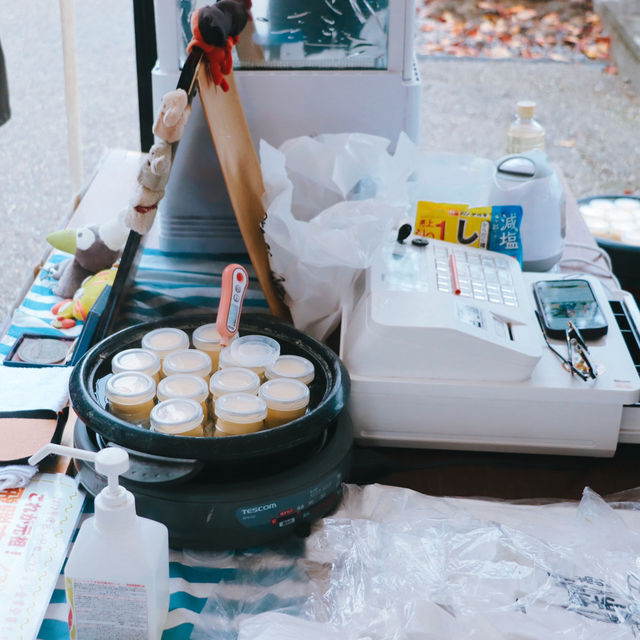 คาราเมลคัสตาร์ด ตลาดเช้ามิกาวะ