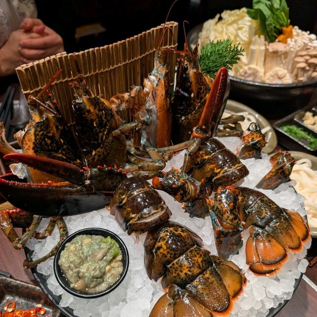 台北「晶華酒店 三燔本家」經典日式鍋物，龍蝦🦞肥牛共冶一爐