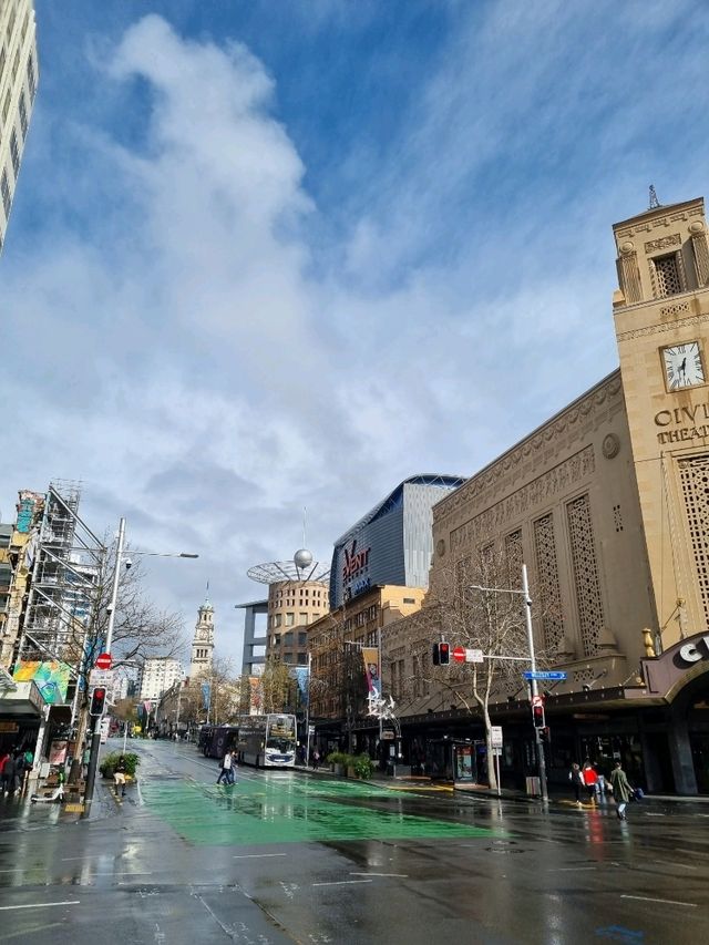 비 온 뒤에 오클랜드의 시내 : Queen Street🇳🇿