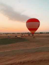 Hot Balloon high above Margham Desert is not to be missed!!!