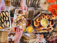 บุฟเฟ่ต์จัดเต็มหมูกระทะซีฟู้ดไม่อั้น 320 NET