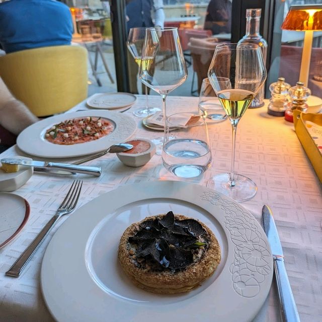 Excellent food and views