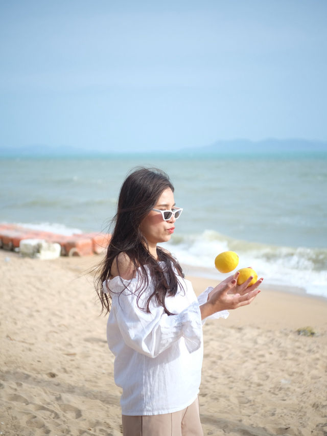 พานั่งปิคนิคริมชายหาดวอนนภา จ.ชลบุรี 🏖️