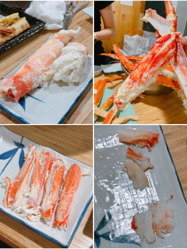 帝王蟹、松葉蟹、紅雪蟹吃到飽