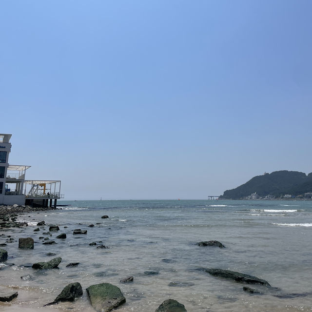 맨발로 걸어보는 송정해수욕장