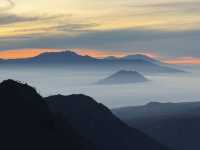 Catching sunrise on Mt Bromo