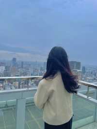 오사카 도심을 한눈에 볼 수 있는 전망대 ☁️🌨️