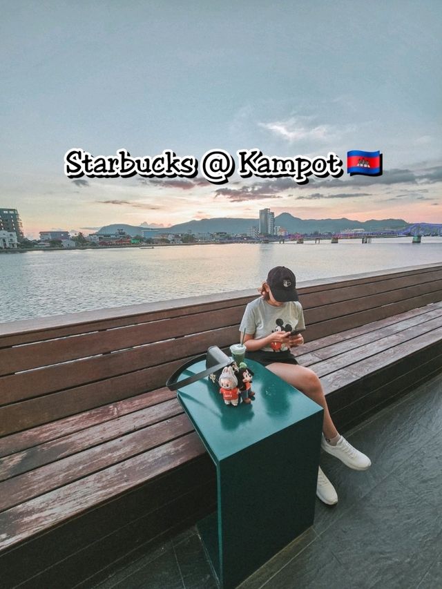 Sunset Sips at Starbucks Kampot ☕🌅