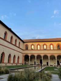 🏰✨ Exploring Castello Sforzesco in Milan 🌳🎨  